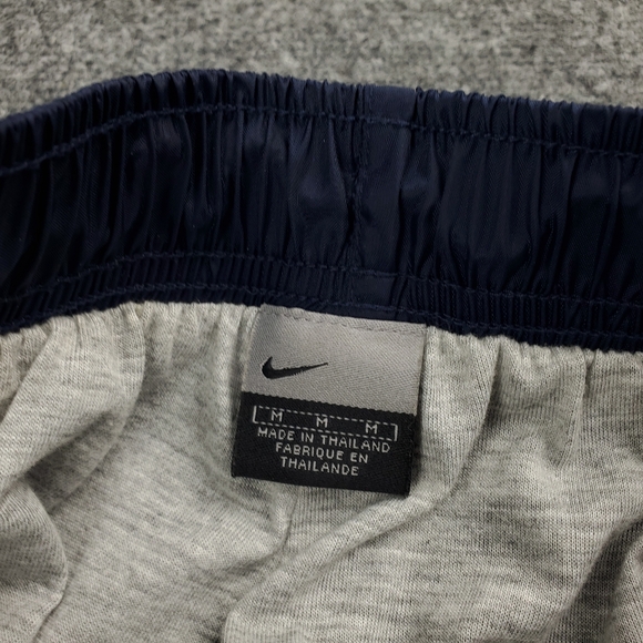 Vintage 90s Y2K Nike Nylon Track Pants Mens Medium Baggy Lined Ankle Zip Warm Up - Picture 5 of 12